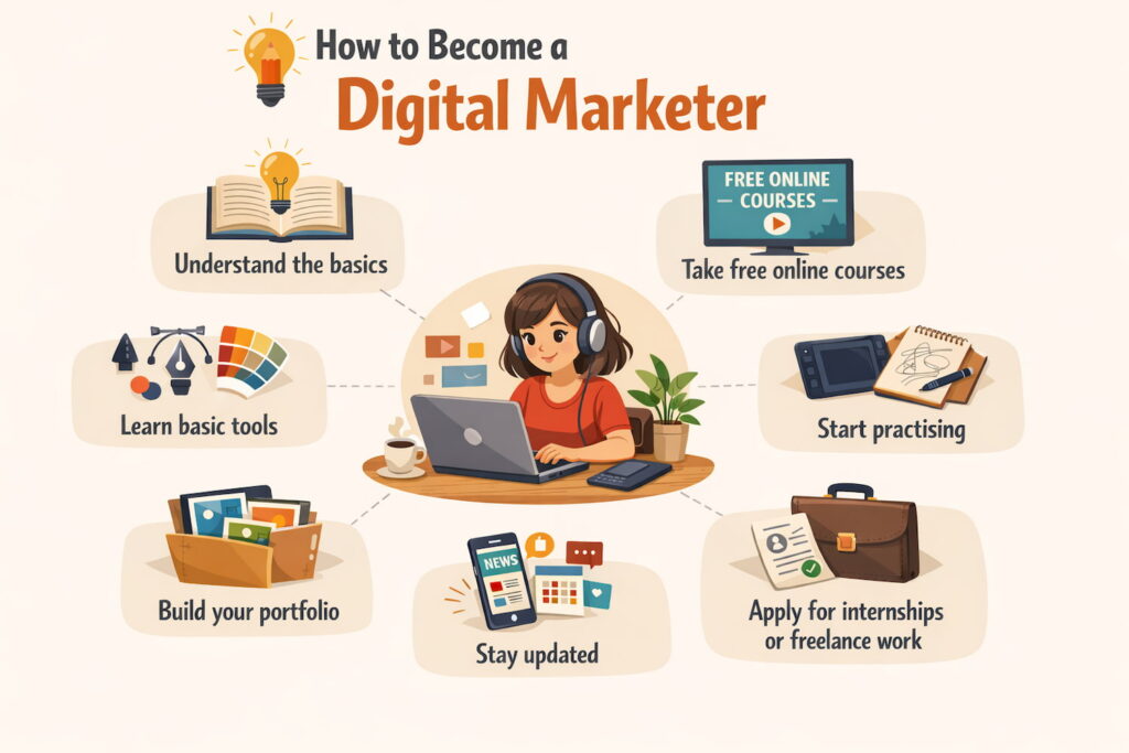 7 steps of digital marketing